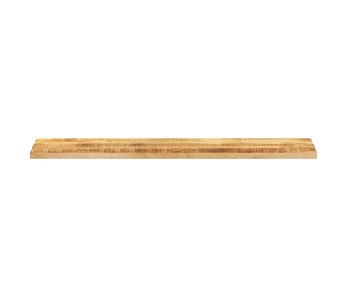 Tablero de mesa rectangular madera mango rugosa 180x30x2,5 cm