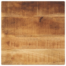 Tablero de mesa cuadrado madera maciza de mango 50x50x2,5 cm