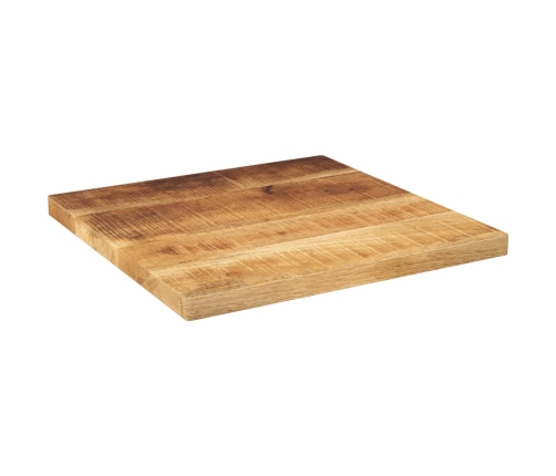 Tablero de mesa cuadrado madera maciza de mango 50x50x2,5 cm