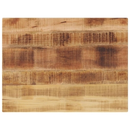 Tablero de mesa rectangular madera mango rugosa 80x60x2,5 cm