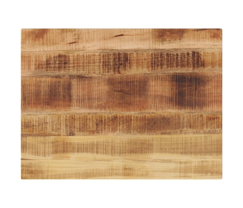 Tablero de mesa rectangular madera mango rugosa 80x60x2,5 cm