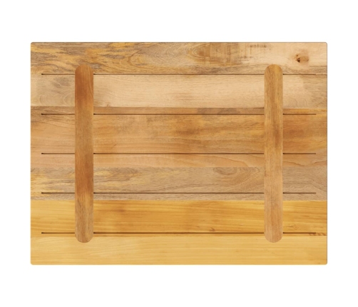 Tablero de mesa rectangular madera mango rugosa 90x60x2,5 cm