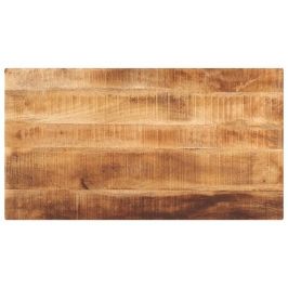 Tablero de mesa rectangular madera mango rugosa 110x60x2,5 cm