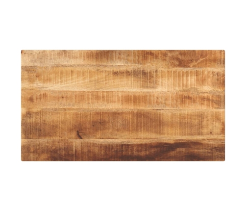 Tablero de mesa rectangular madera mango rugosa 110x60x2,5 cm