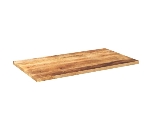 Tablero de mesa rectangular madera mango rugosa 110x60x2,5 cm