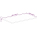 Tablero de mesa rectangular madera mango rugosa 110x60x2,5 cm