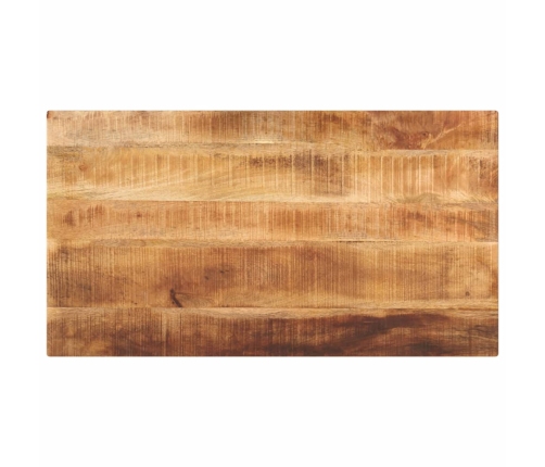 Tablero de mesa rectangular madera mango rugosa 120x60x1,5 cm