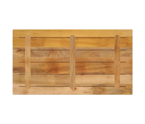 Tablero de mesa rectangular madera mango rugosa 120x60x1,5 cm