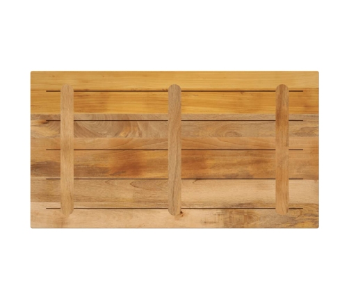 Tablero de mesa rectangular madera mango rugosa 120x60x2,5 cm