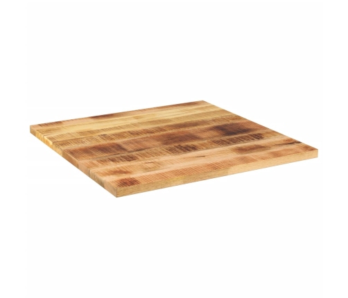 Tablero de mesa cuadrado madera maciza de mango 80x80x2,5 cm