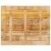 Tablero de mesa rectangular madera mango rugosa 90x80x2,5 cm