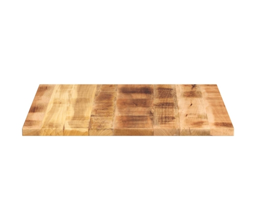 Tablero de mesa cuadrado madera maciza rugosa mango 90x90x2,5cm