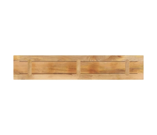 Tablero de mesa rectangular madera mango rugosa 160x30x3,8 cm