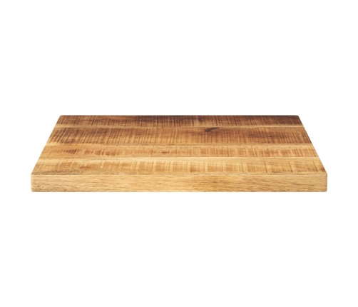 Tablero de mesa cuadrado madera de mango rugosa 40x40x3,8 cm