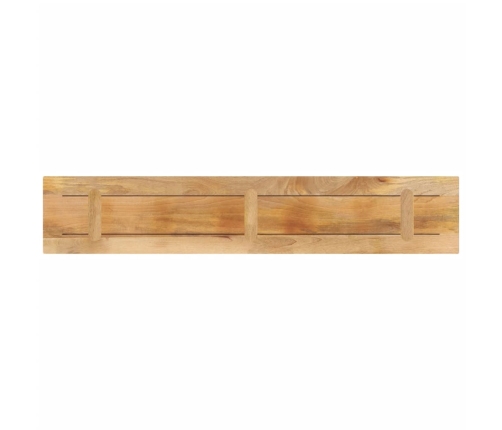 Tablero de mesa rectangular madera mango rugosa 140x40x3,8 cm