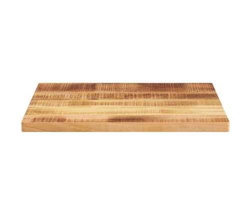 Tablero de mesa cuadrado madera maciza rugosa mango 60x50x3,8cm