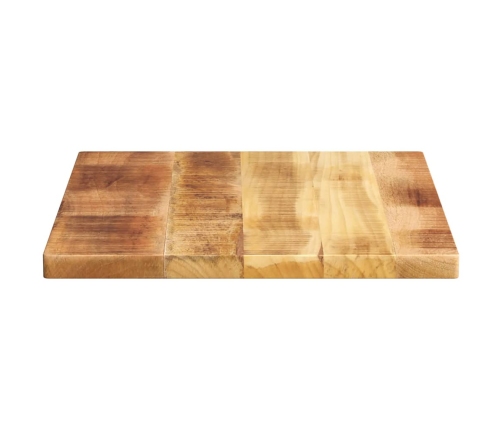 Tablero de mesa cuadrado madera maciza rugosa mango 60x50x3,8cm