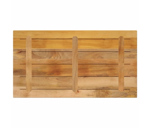 Tablero de mesa rectangular madera mango rugosa 100x50x3,8 cm