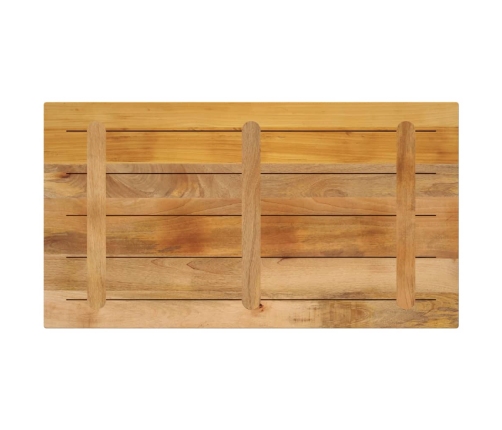 Tablero de mesa rectangular madera mango rugosa 110x50x3,8 cm