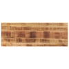 Tablero de mesa rectangular madera mango rugosa 140x50x3,8 cm