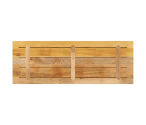 Tablero de mesa rectangular madera mango rugosa 140x50x3,8 cm