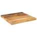 Tablero de mesa cuadrado madera mango rugosa 60x60x3,8 cm