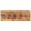 Tablero de mesa rectangular madera mango rugosa 140x60x3,8 cm