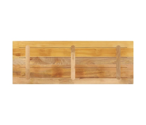 Tablero de mesa rectangular madera mango rugosa 140x60x3,8 cm