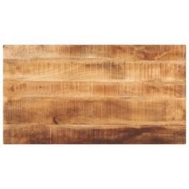 Tablero de mesa rectangular madera mango rugosa 100x70x3,8 cm