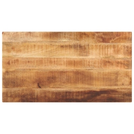 Tablero de mesa rectangular madera mango rugosa 120x70x3,8 cm