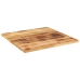 Tablero de mesa cuadrado madera mango rugosa 80x80x3,8 cm