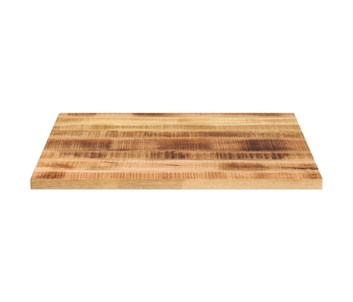 Tablero de mesa cuadrado madera mango rugosa 80x80x3,8 cm