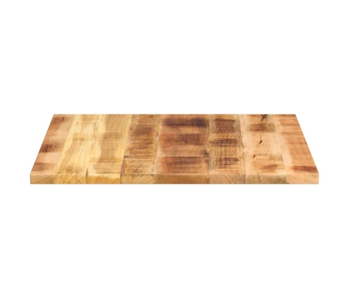 Tablero de mesa cuadrado madera mango rugosa 80x80x3,8 cm