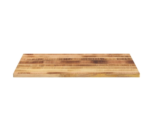 Tablero de mesa rectangular madera mango rugosa 100x80x3,8 cm