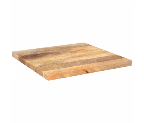 Tablero de mesa cuadrado madera maciza de mango 50x50x2,5 cm