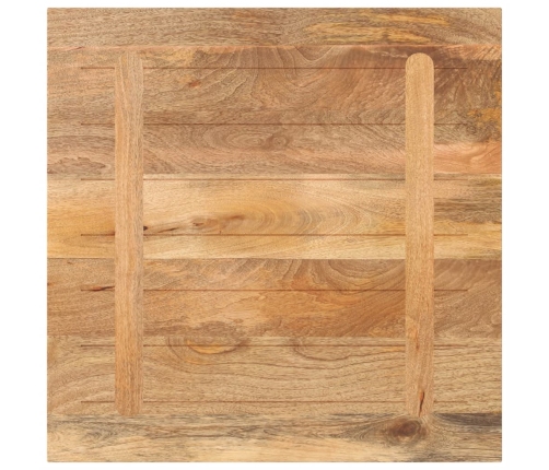 Tablero de mesa cuadrado madera maciza de mango 70x70x2,5 cm