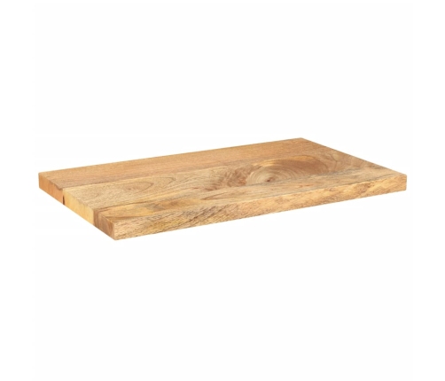 Tablero de mesa rectangular madera maciza mango 40x20x3,8 cm