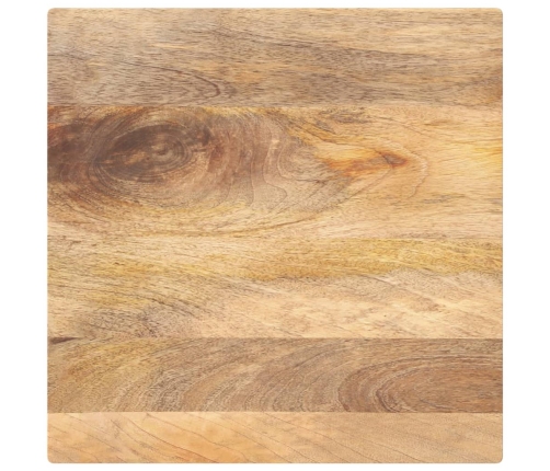 Tablero de mesa cuadrado madera maciza de mango 50x50x3,8 cm