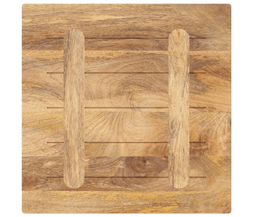 Tablero de mesa cuadrado madera maciza de mango 50x50x3,8 cm