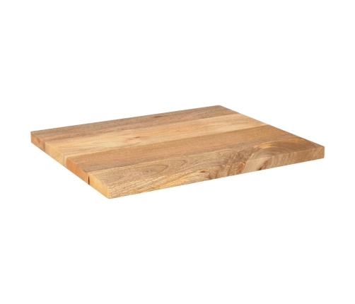Tablero de mesa rectangular madera maciza mango 60x50x3,8 cm