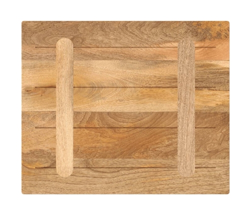 Tablero de mesa rectangular madera maciza mango 60x50x3,8 cm