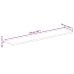 Tablero de mesa rectangular madera maciza mango 160x50x3,8 cm