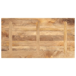 Tablero de mesa rectangular madera maciza mango 120x60x3,8 cm