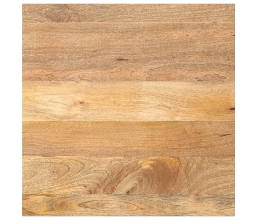 Tablero de mesa cuadrado madera maciza de mango 80x80x3,8 cm