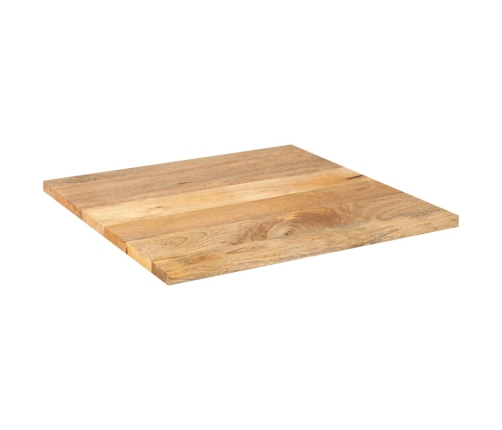 Tablero de mesa cuadrado madera maciza de mango 80x80x3,8 cm