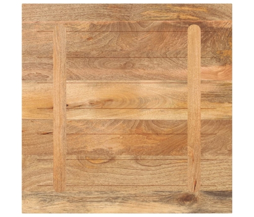 Tablero de mesa cuadrado madera maciza de mango 80x80x3,8 cm