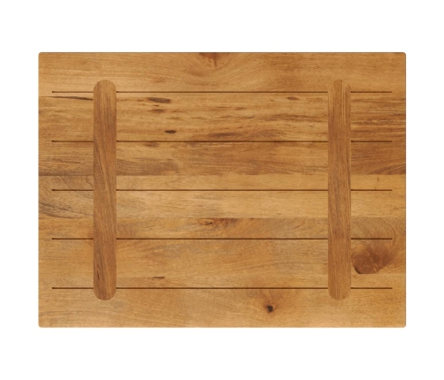 Tablero de mesa rectangular madera maciza mango 80x60x2,5 cm
