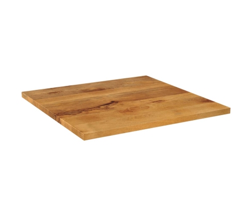 Tablero de mesa cuadrado madera maciza de mango 80x80x2,5 cm