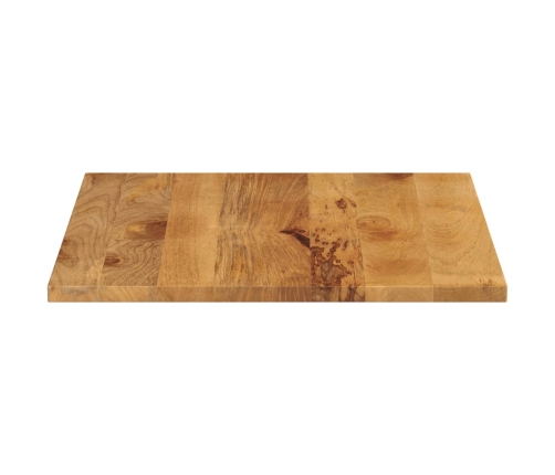 Tablero de mesa cuadrado madera maciza de mango 80x80x2,5 cm