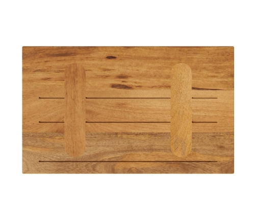 Tablero de mesa rectangular madera maciza mango 50x20x3,8 cm